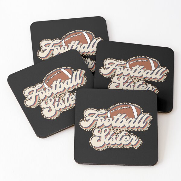 Item preview, Retro Leopard Football Sister Gifts designed and sold by FaustinoYouno.