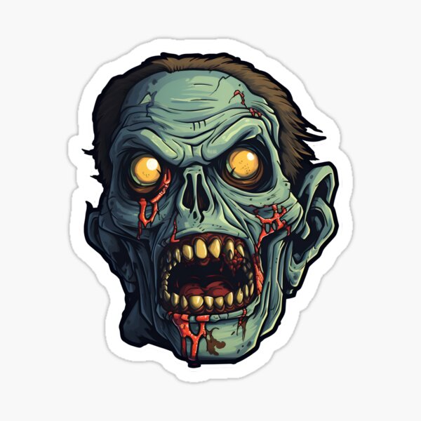 Artikel-Vorschau von Zombiekopf Halloween, designt und verkauft von SABONAZA.