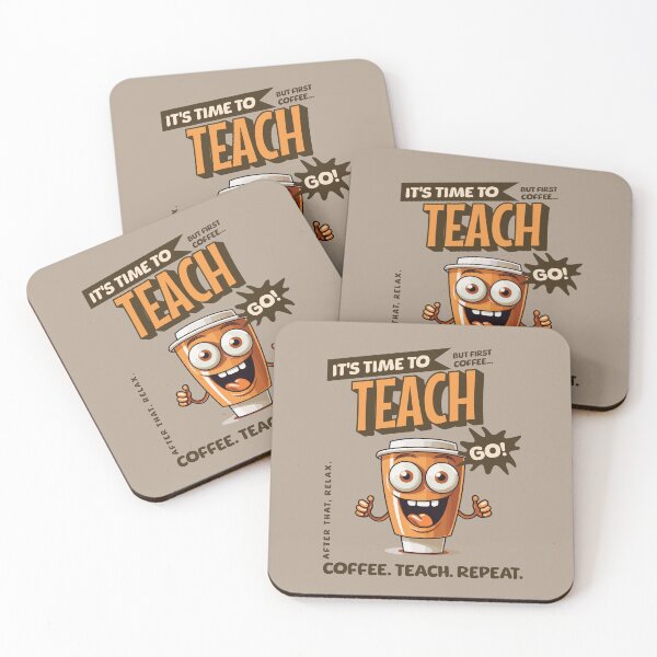 Item preview, Coffee Teach Repeat designed and sold by RockBeeDesigns.