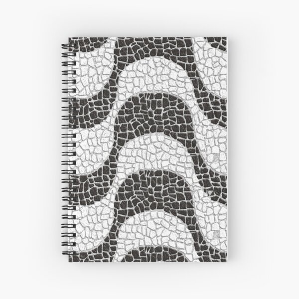 Copacabana Sidewalk Spiral Notebook