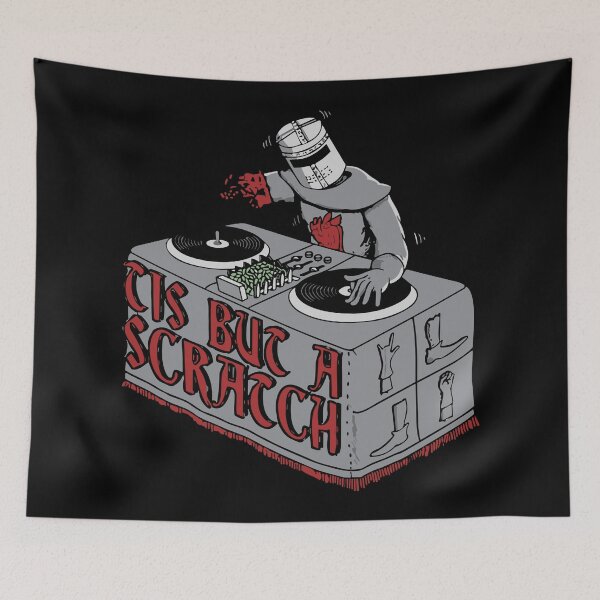 Item preview, Tis But A Scratch - DJ Black Knight designed and sold by ThreeMeatCurry.