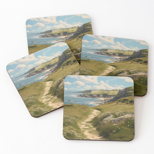 Item preview, Cornwall Area of Outstanding Natural Beauty (AONB) United Kingdom - 2 - Photorealistic Digital Art | WanderUpNorthCo. designed and sold by WanderUpNorth.