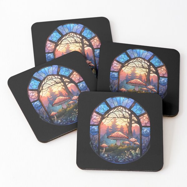 Item preview, Enchanting Stained Glass: A Trippy Fantasy- Whimsical designed and sold by octoboobs.