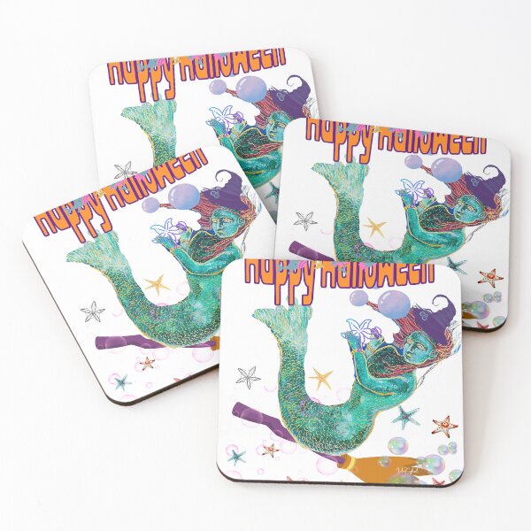 Item preview, Funny mermaids witch in the sea Halloween  designed and sold by Shinetroves.