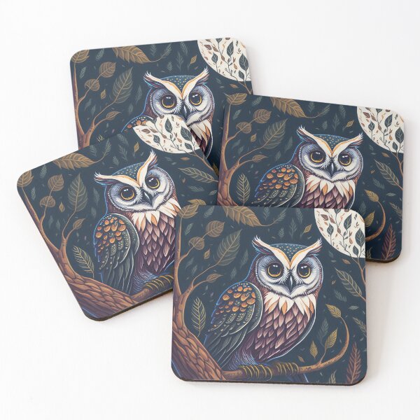 Item preview,  owl inspired watercolor art designed and sold by karlosss.