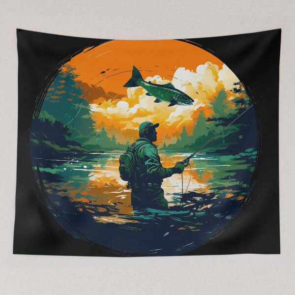 Item preview, Fisherman Trout designed and sold by SteadyRolling.