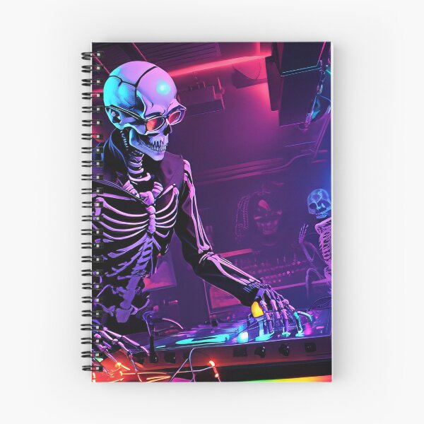 Item preview, A skeleton dj, mixer with record, with glasses designed and sold by karlosss.