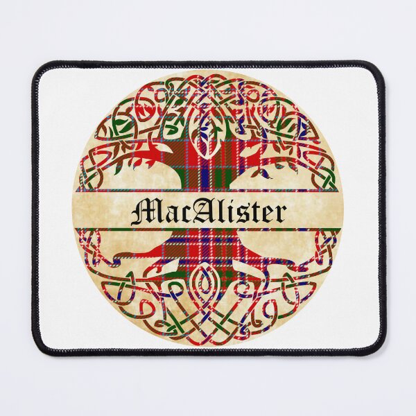 Item preview, MacAlister Tree of Life Clan Scottish Surname tartan designed and sold by BagTown Clans.