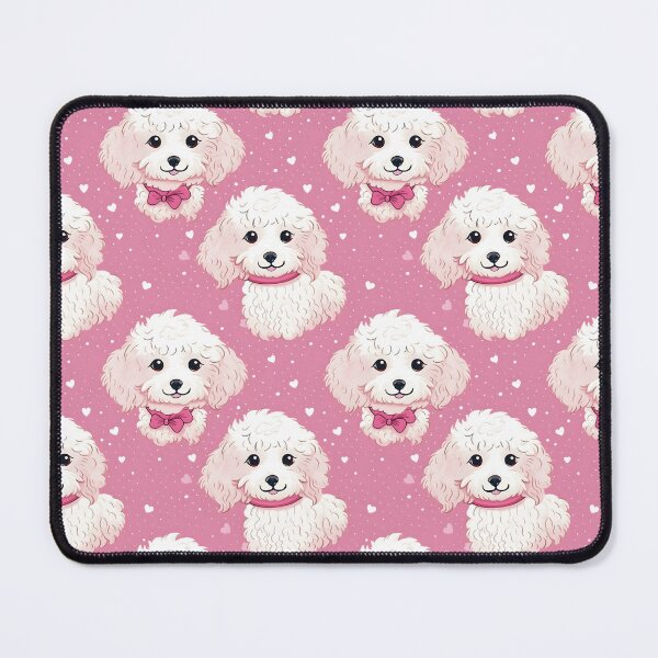 Item preview, Cute poochon with pink background designed and sold by Trendy-Artistry.