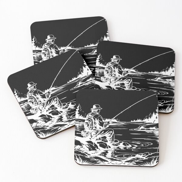 Item preview, Fisherman White Print designed and sold by SteadyRolling.