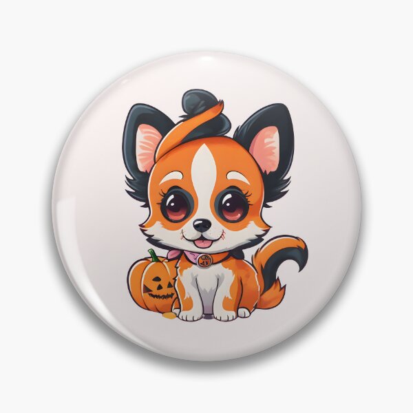 Item preview, Seductive Halloween Puppy and Pumpkin designed and sold by BloomCatB.