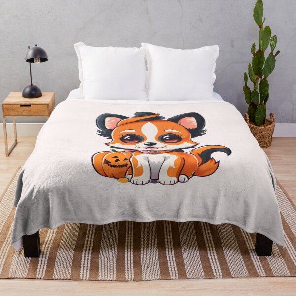 Item preview, Seductive Halloween Puppy and Pumpkin designed and sold by BloomCatB.