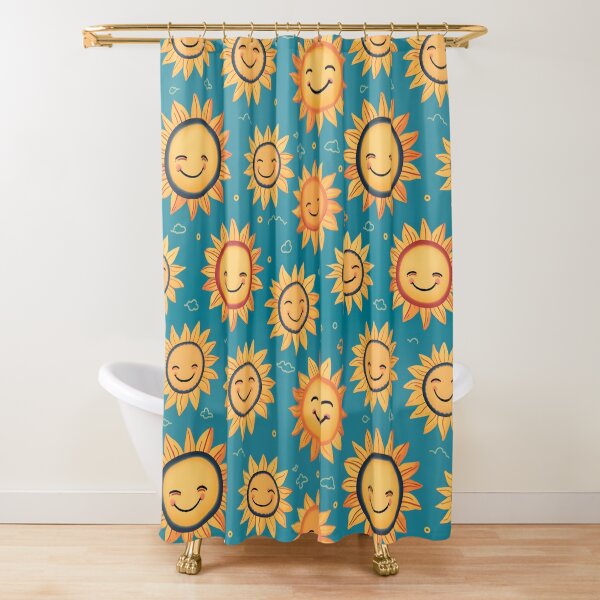 Item preview, sunflowers smiling cartoon style  designed and sold by Trendy-Artistry.