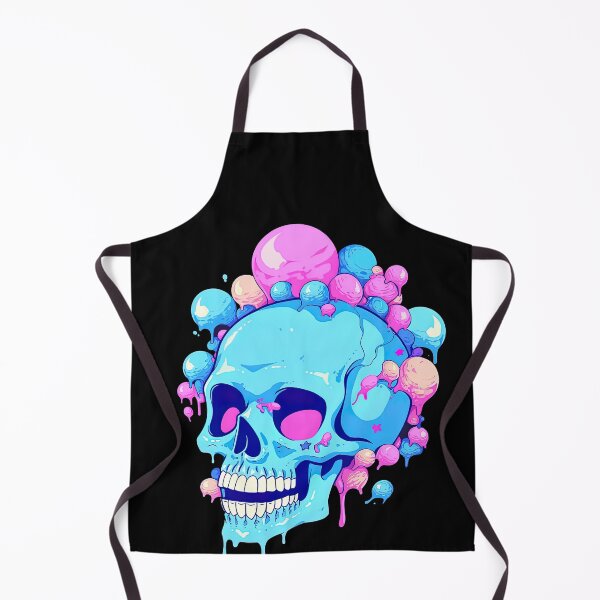 Item preview, Colorful Bubblegum Skull Lollipop Pink and Blue Sweets Juicy Spooky Halloween designed and sold by BubbleBone.