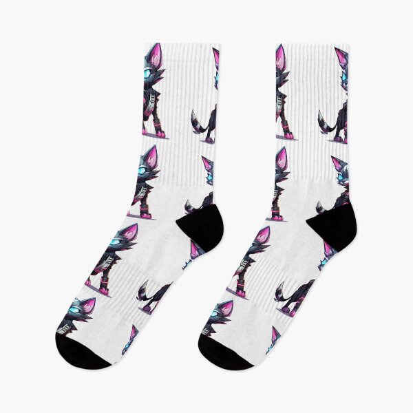Item preview, Cyberpunk Cat in Neon Colors designed and sold by SchorlCraft.