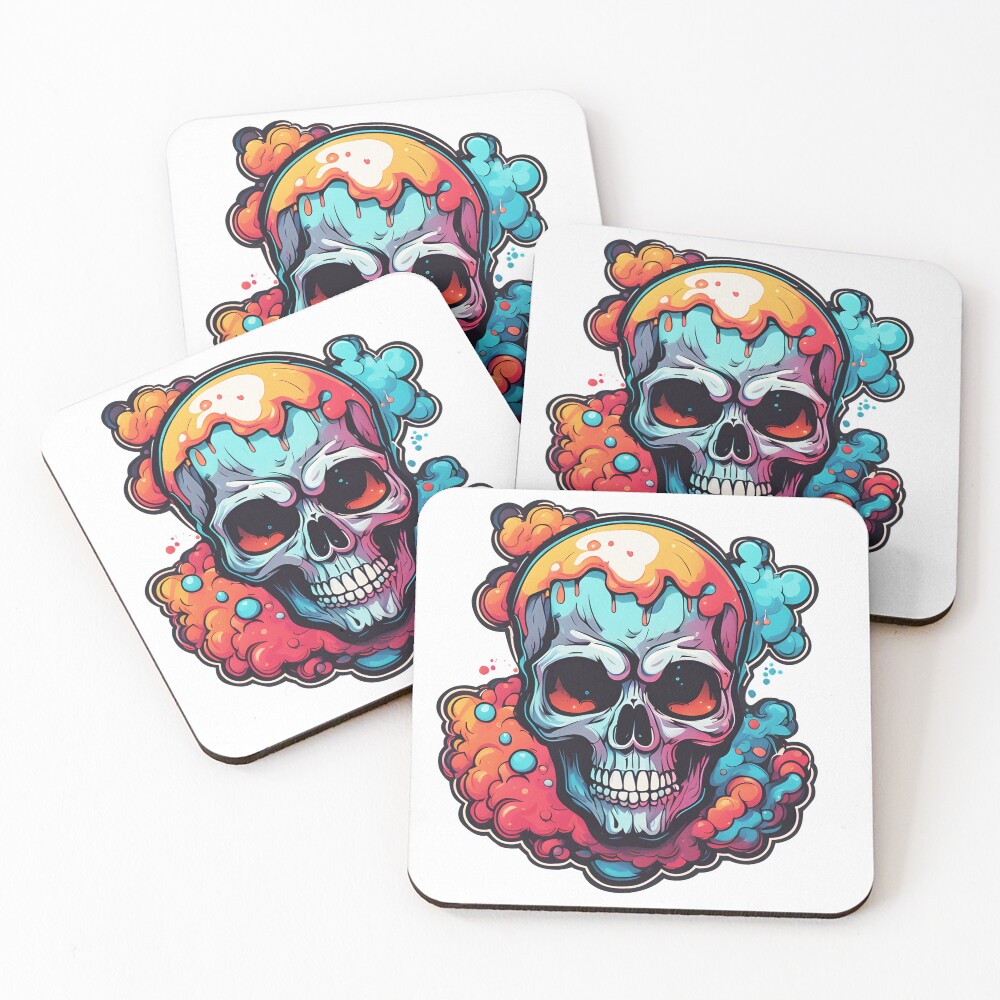 Item preview, Coasters (Set of 4) designed and sold by SkullsToGo.