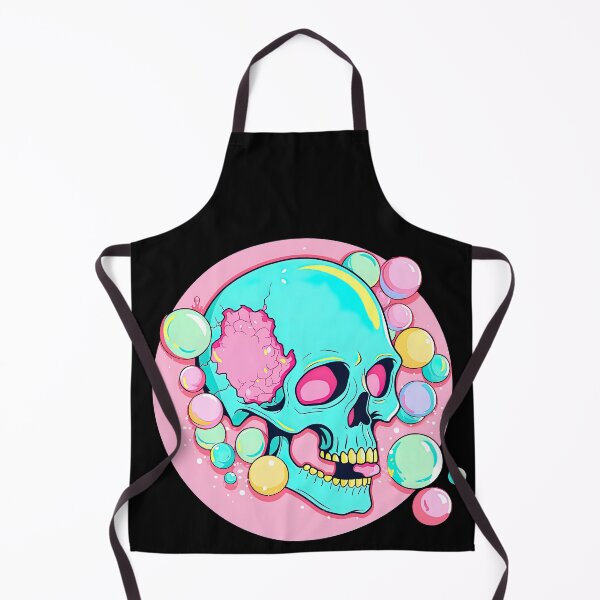 Item preview, Colorful Bubblegum Skull Lollipop Pink and Blue Sweets Juicy Spooky Halloween designed and sold by BubbleBone.