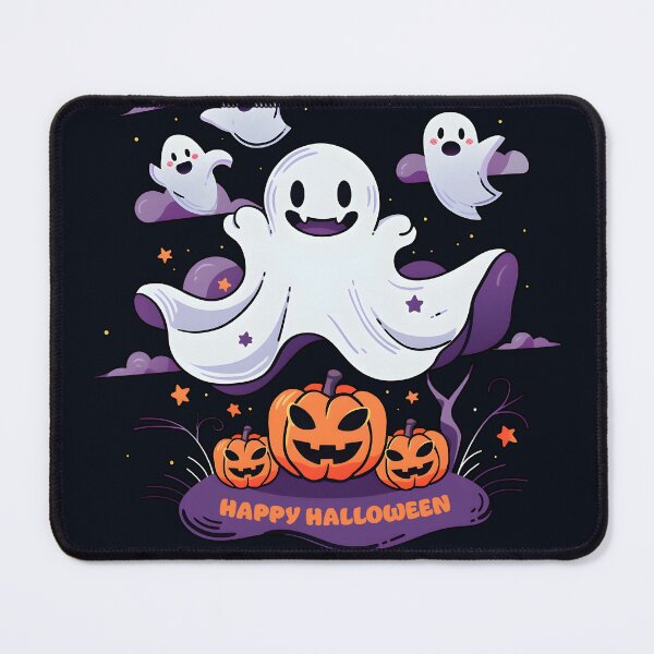 Item preview, Happy Halloween Cute Kawaii Ghosts & Pumpkins - Spooky Decor for All Ages designed and sold by Shegohi.