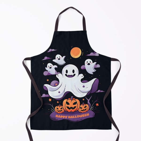 Item preview, Happy Halloween Cute Kawaii Ghosts & Pumpkins - Spooky Decor for All Ages designed and sold by Shegohi.