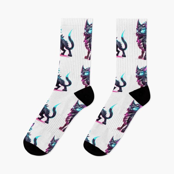 Item preview, Cyberpunk Cat in Neon Colors designed and sold by SchorlCraft.