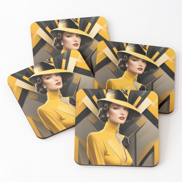 Item preview, Bauhaus Deco Fusion: Portrait of a Woman in Color  designed and sold by VonRauenfeld.