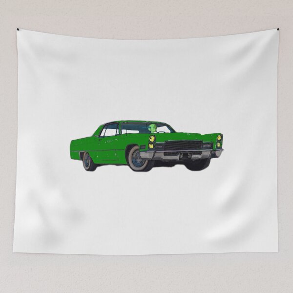 Item preview, Alien Driving Car, Martian Driving a Vintage Caddy, Green Martian designed and sold by BubbaCommerce.