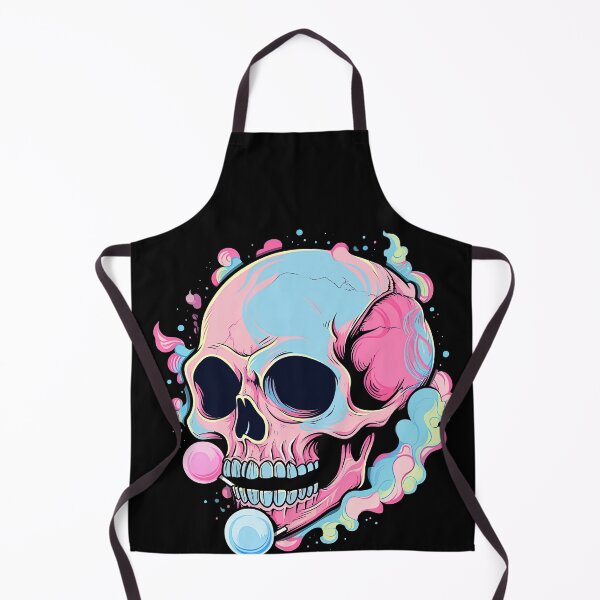 Item preview, Colorful Bubblegum Skull Lollipop Pink and Blue Sweets Juicy Spooky Halloween designed and sold by BubbleBone.