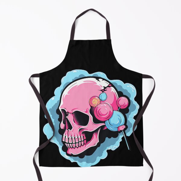 Item preview, Colorful Bubblegum Skull Lollipop Pink and Blue Sweets Juicy Spooky Halloween designed and sold by BubbleBone.