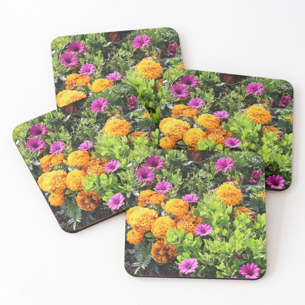 Item preview, Orange hydrangeas and purple daisies designed and sold by FallenTrickster.