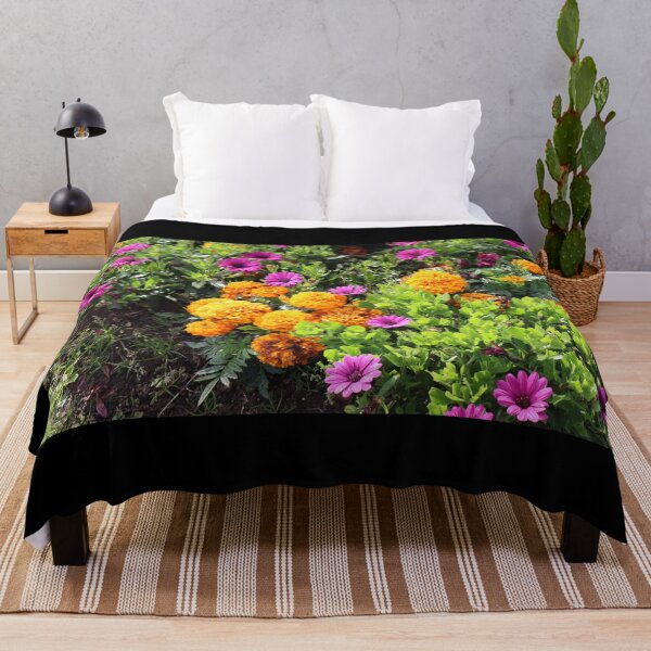 Item preview, Orange hydrangeas and purple daisies designed and sold by FallenTrickster.