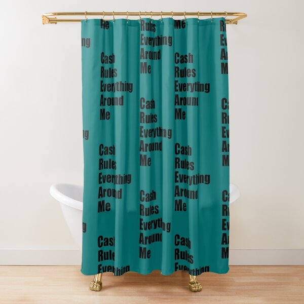 Wu Tang Killa Bee Shower Curtain for Bathroom - Honeybee Black and