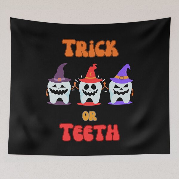 Item preview, Trick or Teeth Dentist Themed Halloween designed and sold by PuralunaCreations.