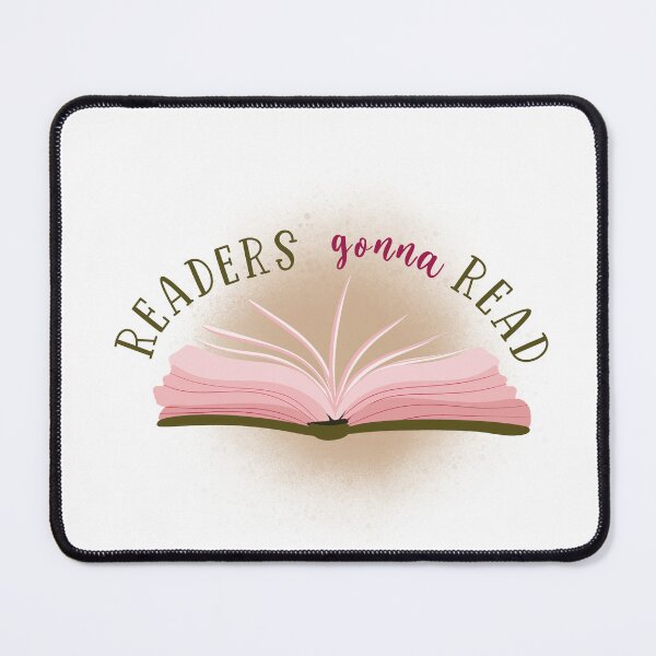 Item preview, "Readers Gonna Read" text design featuring an open book designed and sold by javajossi.