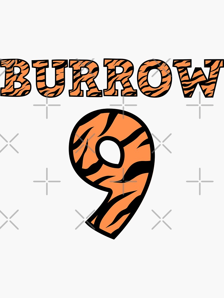 Cincinnati Bengals Joe Burrow Tiger Stripe Merch' Sticker for Sale