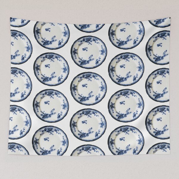 Item preview, Antique Grindley Flow Blue Dinner Plate designed and sold by dcartist333.