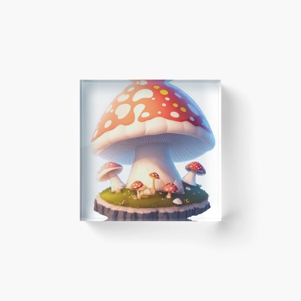 Item preview, Fantasy Mushroom Sticker: Cinematic 3D Vector Art with Whimsical Charm designed and sold by WASjourney.