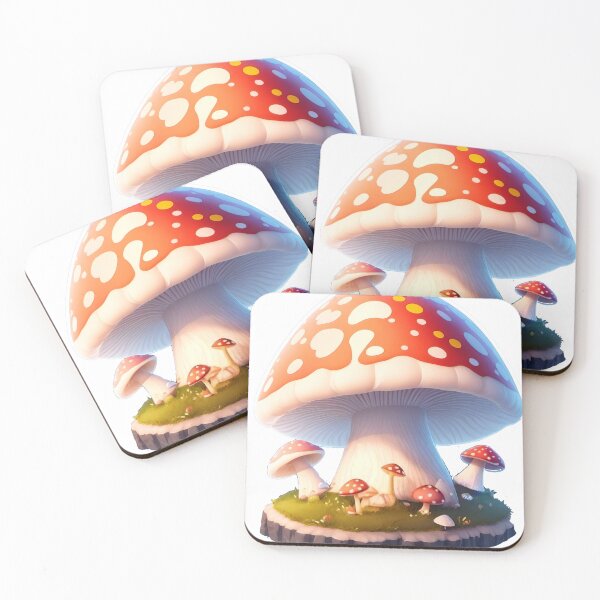 Item preview, Fantasy Mushroom Sticker: Cinematic 3D Vector Art with Whimsical Charm designed and sold by WASjourney.