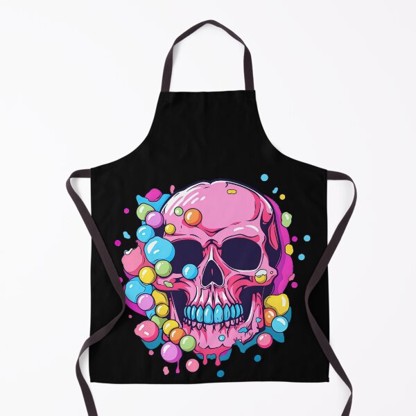 Item preview, Colorful Bubblegum Skull Lollipop Pink and Blue Sweets Juicy Spooky Halloween designed and sold by BubbleBone.