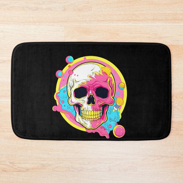 Item preview, Colorful Bubblegum Skull Lollipop Pink and Blue Sweets Juicy Spooky Halloween designed and sold by BubbleBone.