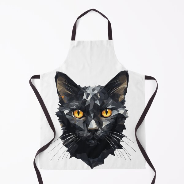 Item preview, Low poly cat - black cat in low polygon art designed and sold by Dahlann.