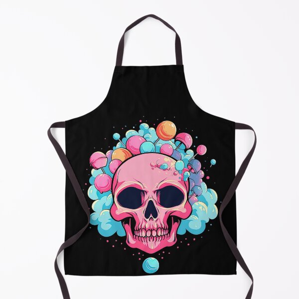 Item preview, Colorful Bubblegum Skull Lollipop Pink and Blue Sweets Juicy Spooky Halloween designed and sold by BubbleBone.