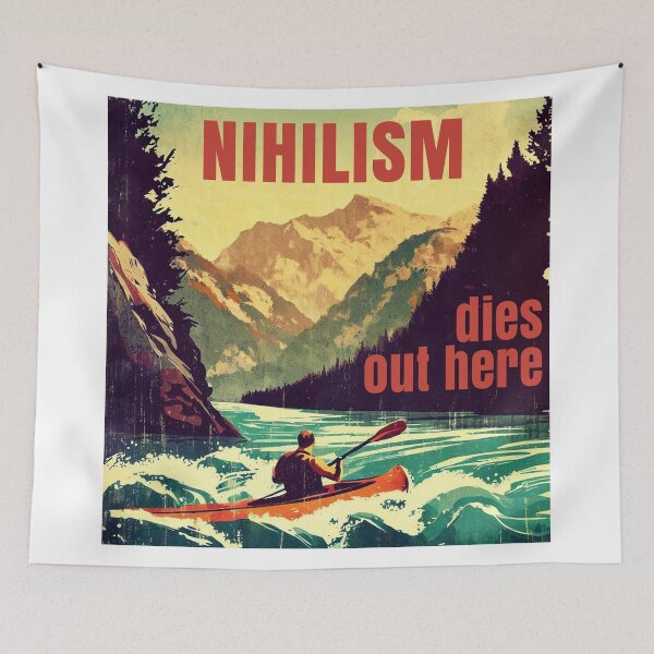 Item preview, Nihilism Dies Out Here Kayaking designed and sold by Esskay Designs.