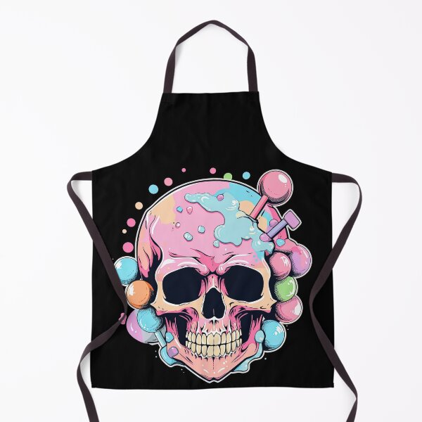 Item preview, Colorful Bubblegum Skull Lollipop Pink and Blue Sweets Juicy Spooky Halloween designed and sold by BubbleBone.
