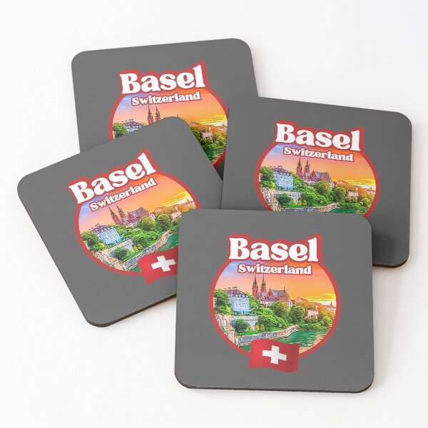 Item preview, Basel Swiss Old Town Holidays SW, Switzerland Tourist badge, Things to see and do in Basel, CH Swiss dad, mom, grandpa or grandma from Basel, Helvetia Swiss Alps wasserfallen, Souvenir I Love Basel designed and sold by SwissCalibre.