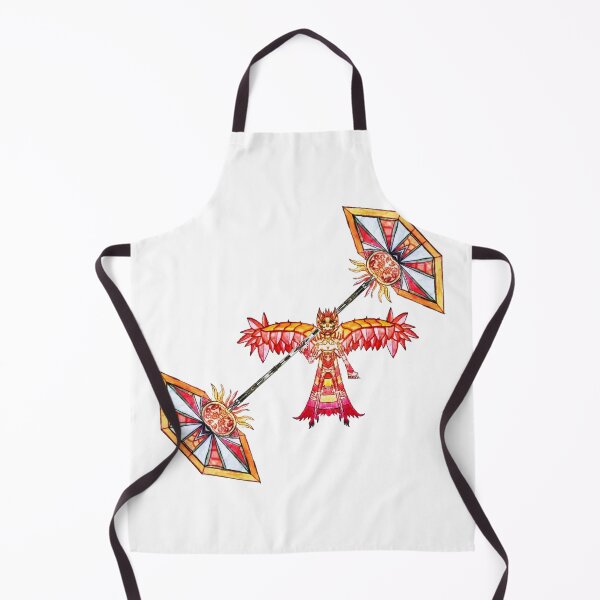 Item preview, Zhenara holding her ancient double fire phoenix spade designed and sold by Burlyboysshop.