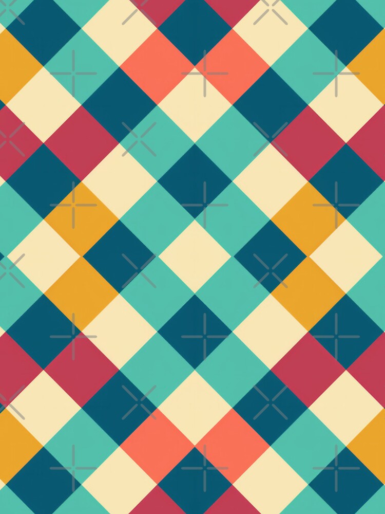 Thumbnail 4 of 4, iPhone Case, Square Pattern designed and sold by MagicColorPrint.