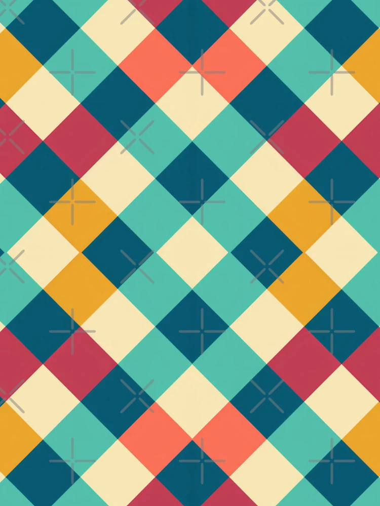 Thumbnail 4 of 4, Samsung Galaxy Phone Case, Square Pattern designed and sold by MagicColorPrint.
