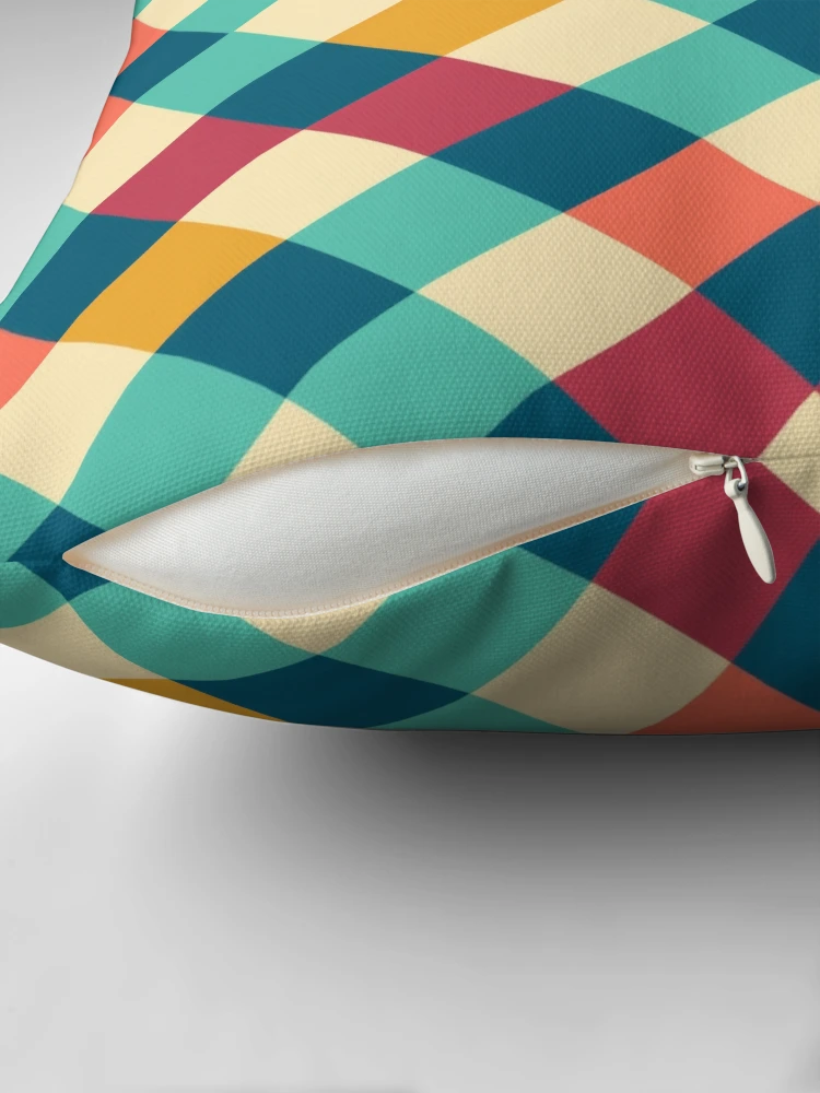 Thumbnail 2 of 4, Pillow, Square Pattern designed and sold by MagicColorPrint.