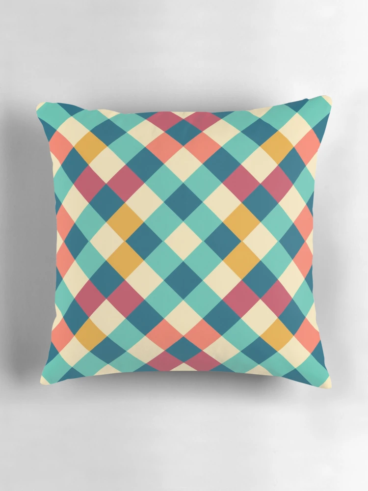 Thumbnail 3 of 4, Pillow, Square Pattern designed and sold by MagicColorPrint.