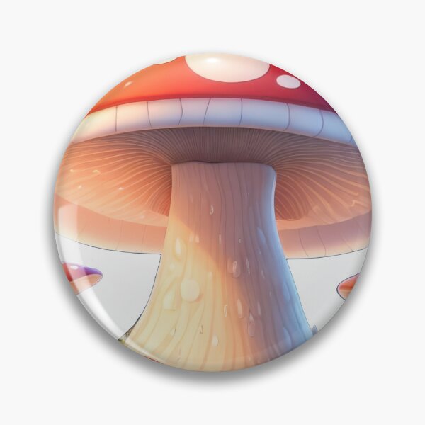 Item preview, Cinematic Mushroom Sticker: Whimsical 3D Vector Art with Charm designed and sold by WASjourney.